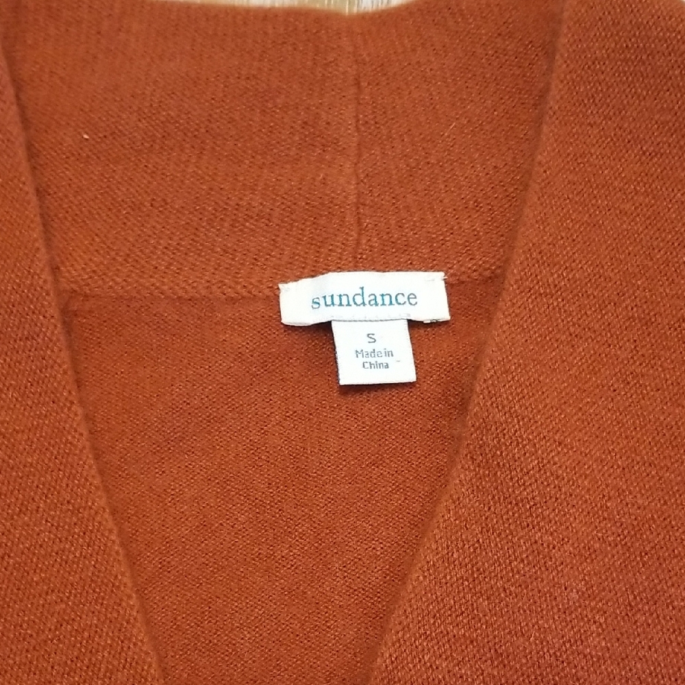 Sundance Brown V-Neck Sweater Knit